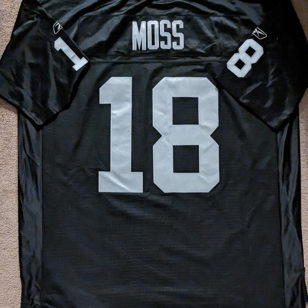 Oakland Raiders Randy Moss Jersey Sewn 2XL